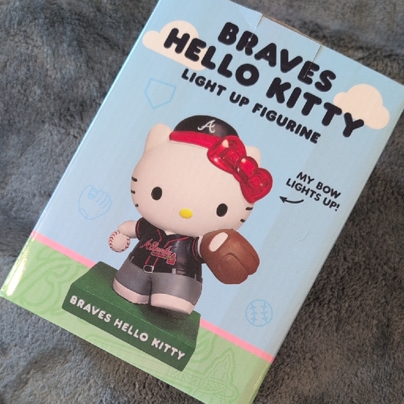 Hello Kitty Braves Light Up Figurine - Red and Black